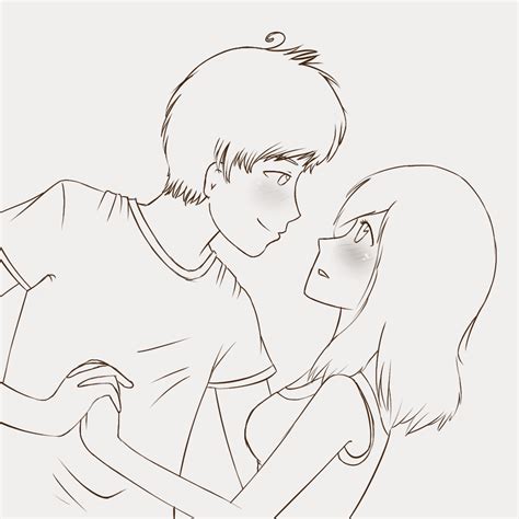 line drawing couple|cute easy couple drawings.